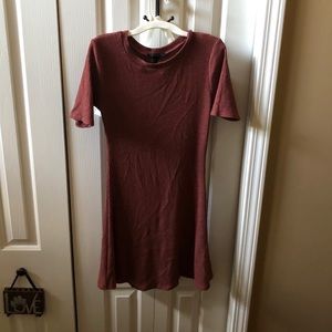 maroon forever 21 dress